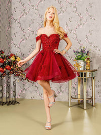 Glitzernde Pailletten-Heimkehrkleider 2024 für Teenager, schulterfrei, kurz, gestuftes Spitzen-Ballkleid, Cocktailpartykleid