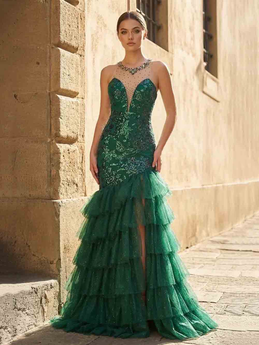 Vestido de fiesta largo burdeos de un solo hombro con abertura, vestido formal de encaje con aplicaciones para adolescentes
