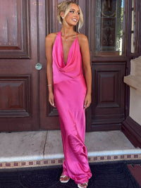 Ballkleid mit tiefem Ausschnitt und Spaghettiträgern, A-Linie, Tüll, Abendkleid, langes formelles Kleid für Damen