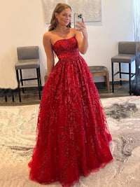 Elegante abito da sera a strati con applicazioni in pizzo, senza maniche, arricciato, abito formale Ms2504071