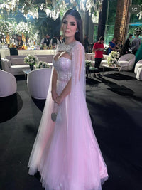 Ballkleid mit tiefem Ausschnitt und Spaghettiträgern, A-Linie, Tüll, Abendkleid, langes formelles Kleid für Damen