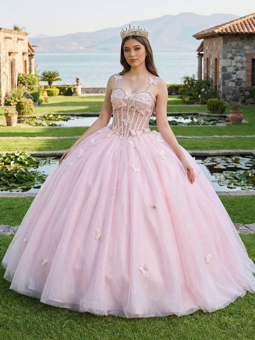 Sweet 16 Dress Quinceanera Dress Ball Gown Tulle Sparkly Princess Birthday Dress Ms2605011