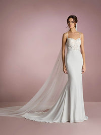 Spaghetti Strap Mermaid Wedding Dresses with Lace Appliques Ms2509253