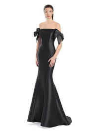 Robe de soirée longue à paillettes asymétrique avec fente et paillettes