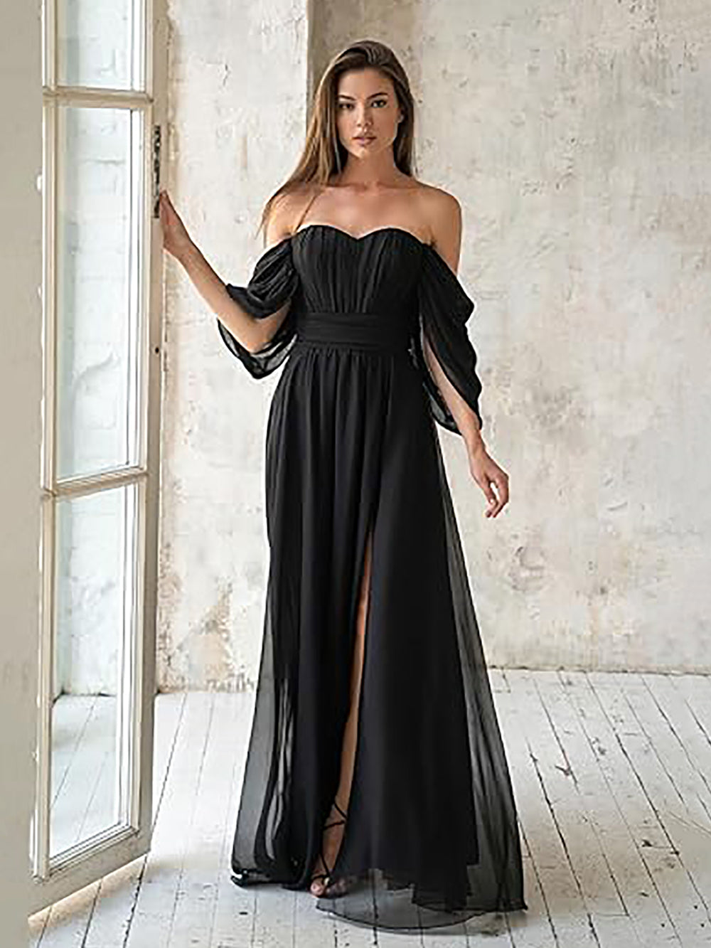black wedding dresses for plus size Women's Formal Dresses Plus Size Black Bridesmaid Dresses Off The Shou –  Msikoods Official Store