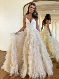 Abito da sera con spacco Ruffle, scollo a cuore, applicazioni in pizzo, corsetto, abito formale per festa di prom Ms2504114
