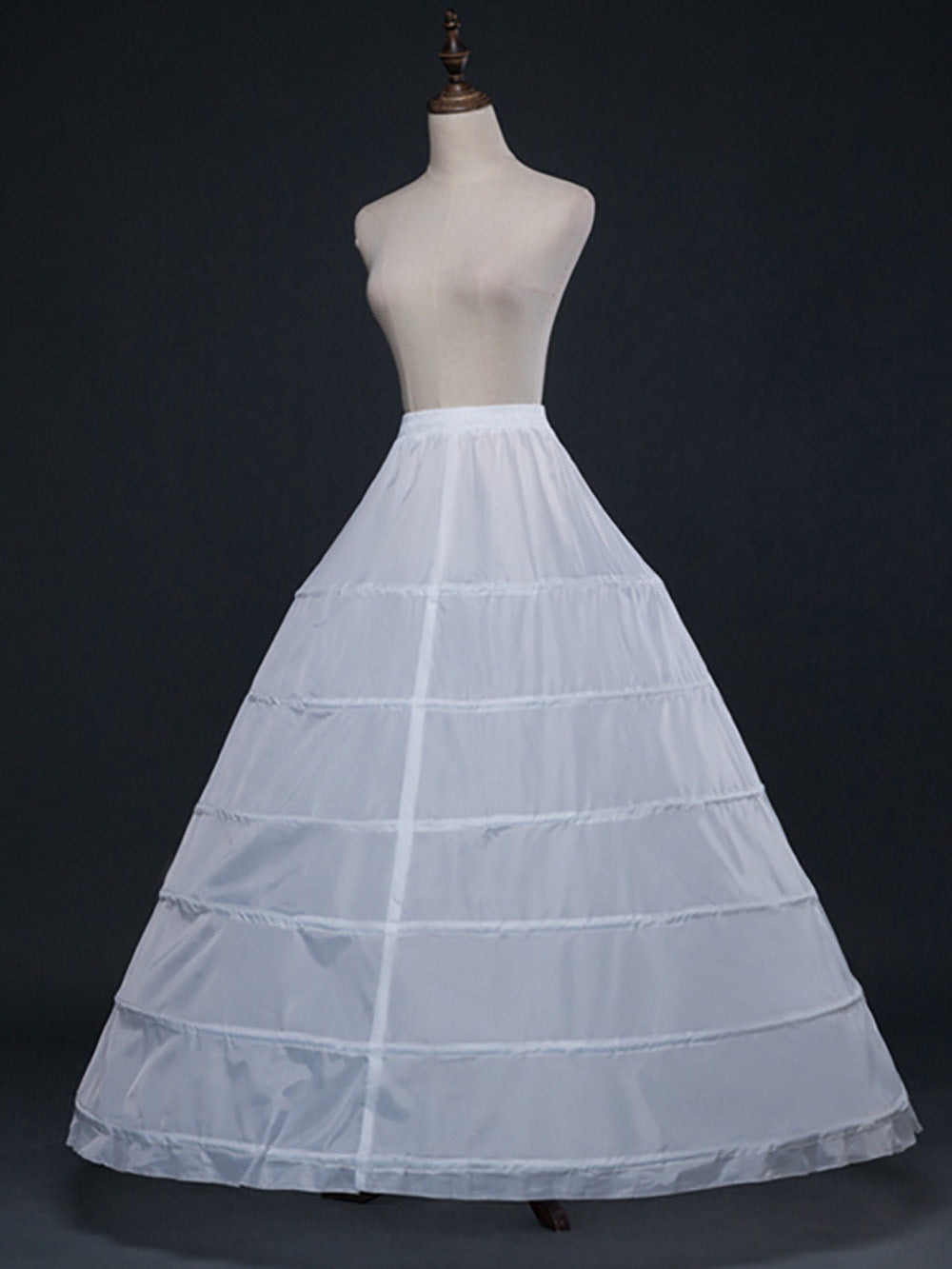 Women Crinoline Petticoat A-line 6 Hoop Skirt Slips Long Underskirt for Wedding Petticoats Ball Gown Ms2603302