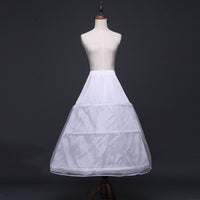 Petticoat 3-Hoops Long Crinoline Skirt Underskirt Crinoline Ball Gown Petticoats Flower Dress Accessories Ms2603201