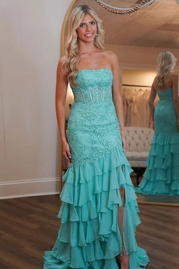 Ballkleid mit tiefem Ausschnitt und Spaghettiträgern, A-Linie, Tüll, Abendkleid, langes formelles Kleid für Damen