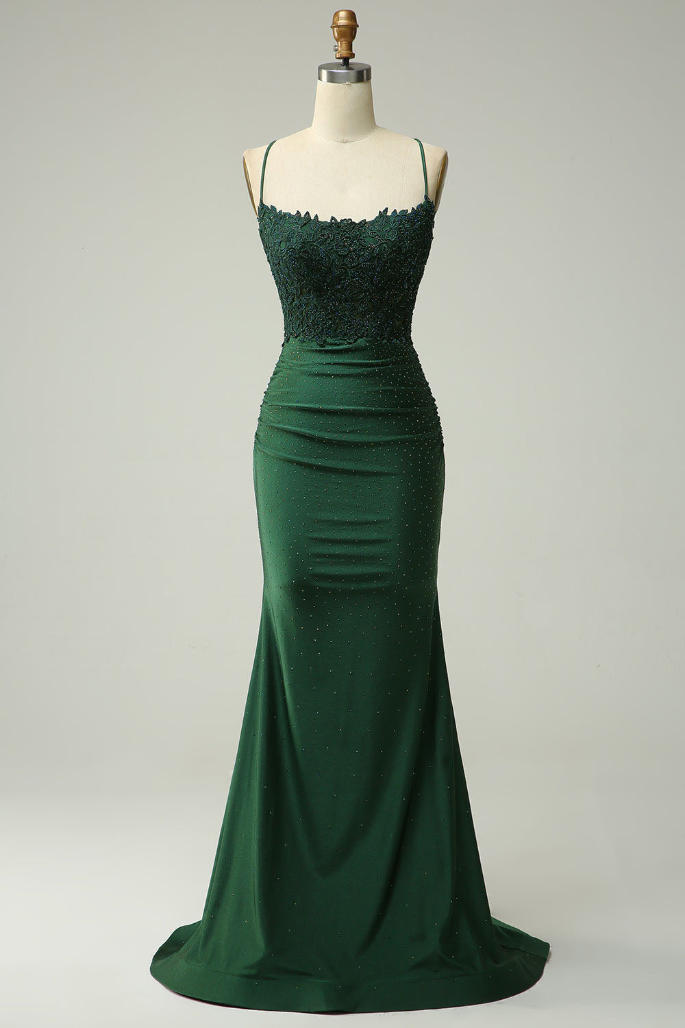 Abito da sera elegante a linea A con pieghe, scollo a cuore, spacco alto sexy Ms2504012