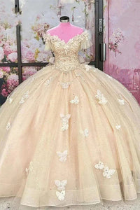 Abiti da ballo Quinceanera da donna con scollo a cuore, spalline sottili, applicazioni in pizzo, abiti Sweet 16 per adolescenti
