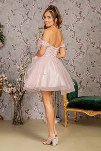 Glitzernde Pailletten-Heimkehrkleider 2024 für Teenager, schulterfrei, kurz, gestuftes Spitzen-Ballkleid, Cocktailpartykleid