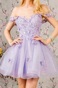 Glitzernde Pailletten-Heimkehrkleider 2024 für Teenager, schulterfrei, kurz, gestuftes Spitzen-Ballkleid, Cocktailpartykleid