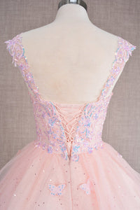 Glitzernde Pailletten-Heimkehrkleider 2024 für Teenager, schulterfrei, kurz, gestuftes Spitzen-Ballkleid, Cocktailpartykleid