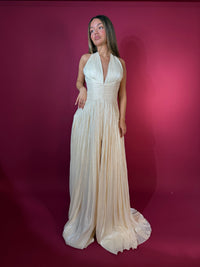 Elegantes grünes Ballkleid mit Rüschen und Rundhalsausschnitt für Damen, formelle Anlässe, Partykleid, Abendkleid