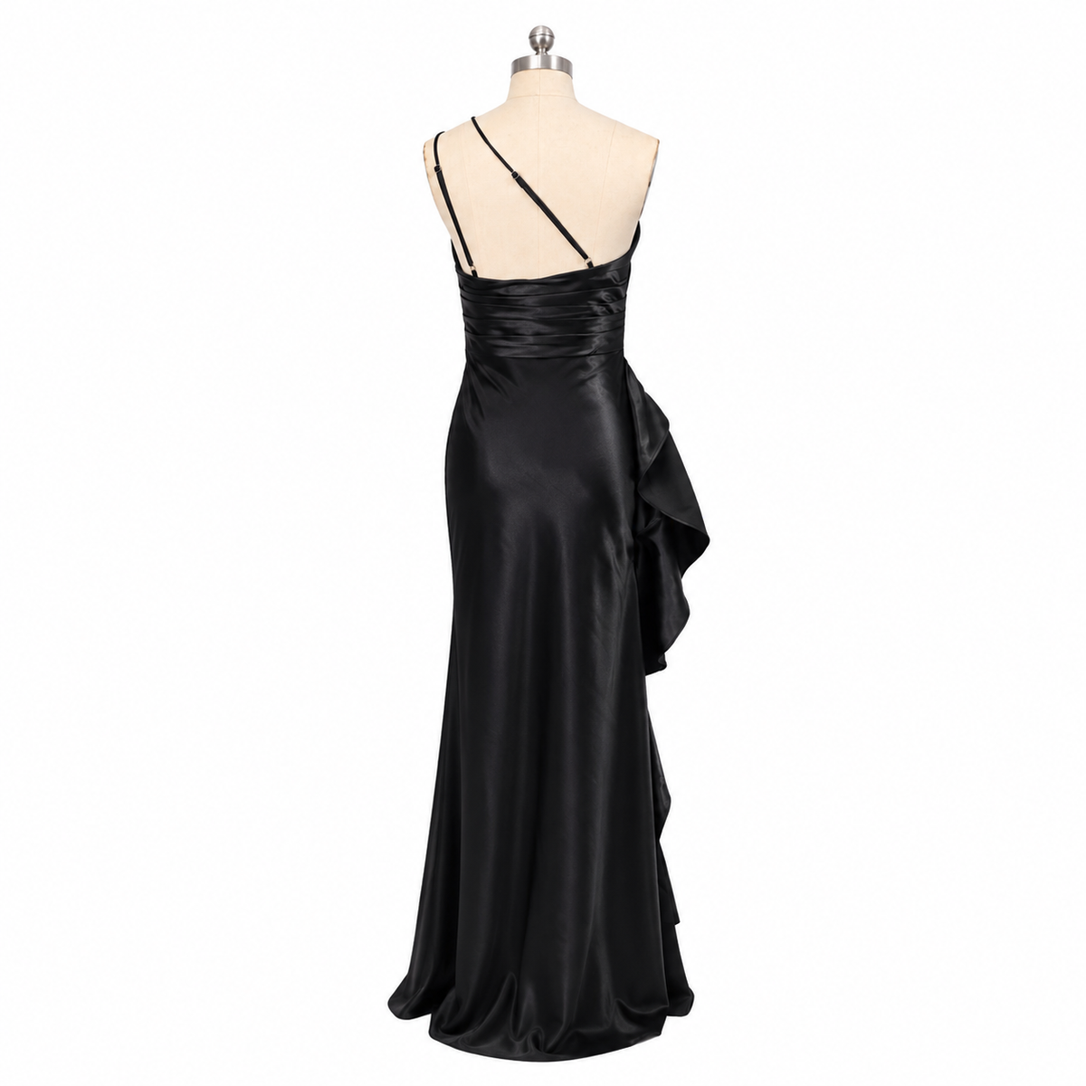 Women's Sexy One Shoulder High Split Cocktail Wedding Party Gown Maxi Prom Dress