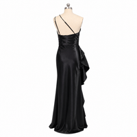 Women's Sexy One Shoulder High Split Cocktail Wedding Party Gown Maxi Prom Dress