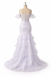 Burgunderrotes Ballkleid mit einer Schulter und langem Schlitz, formelles Partykleid, Abendkleid mit Spitzenapplikation für Teenager