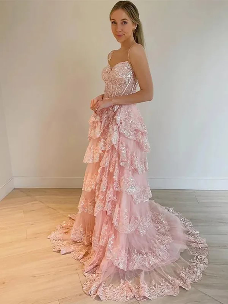 Robe de bal bordeaux à une épaule longue avec fente robe de soirée formelle en dentelle appliquée robe de soirée pour adolescentes