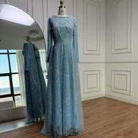 Robe de soirée longue en tulle à bretelles spaghetti et décolleté plongeant pour femme