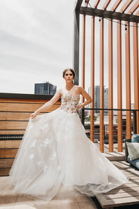 Vintage Wedding Dress Detachable Skirt Strapless Illusion Lace Appliqué Bridal Dress Ms2603199