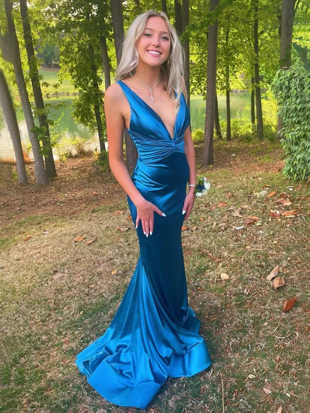 Vestido de Baile Azul Céu com Corpete de Renda, Decote Coração, Vestido de Aniversário em Chiffon com Camadas, Vestidos de Formatura para Adolescentes