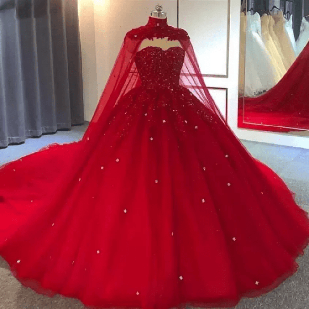 Vestidos de Quinceañera para Mujer con Escote Corazón, Vestido de Bola, Tirantes de Espagueti, Aplicación de Encaje, Vestidos Dulces 16 para Adolescentes