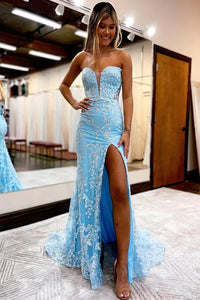 Robe de soirée longue en tulle à bretelles spaghetti et décolleté plongeant pour femme