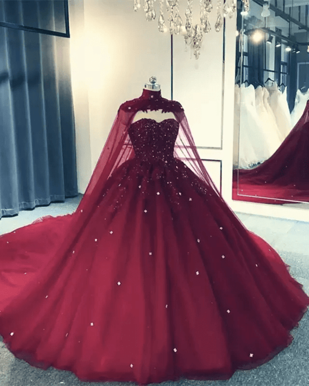Vestidos de Quinceañera para Mujer con Escote Corazón, Vestido de Bola, Tirantes de Espagueti, Aplicación de Encaje, Vestidos Dulces 16 para Adolescentes