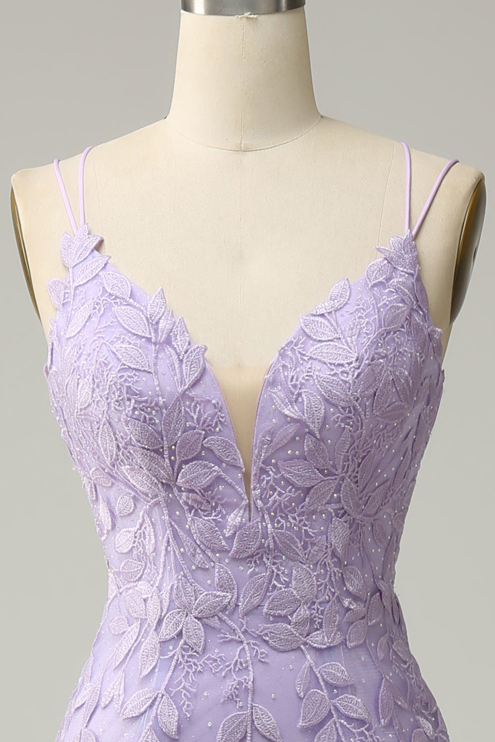 Abito da sera elegante a linea A con pieghe, scollo a cuore, spacco alto sexy Ms2504012