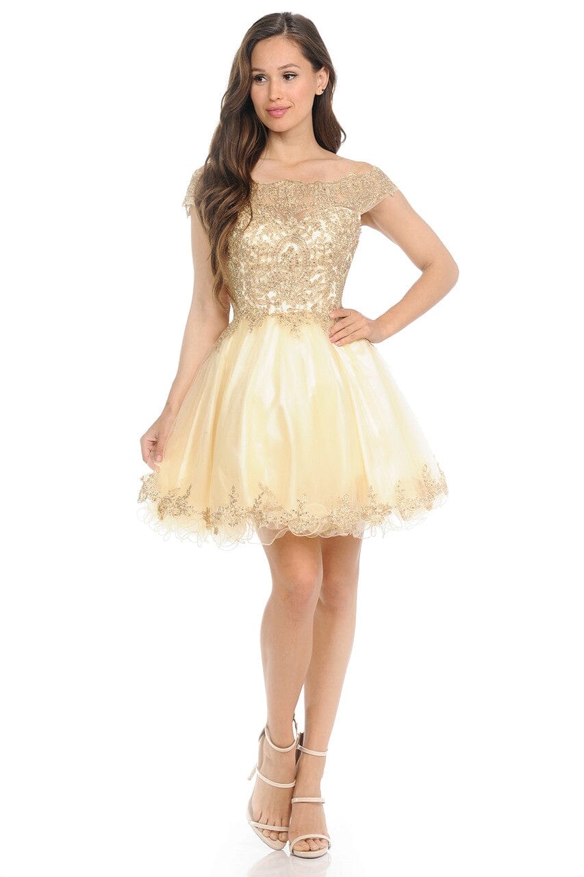 Off Shoulder Homecoming Dress Lace Appliques Beaded Short A Line Tulle Cocktail Dress Ms2610102