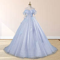 Robe de Quinceanera en forme de cœur pour femme, robe de bal, bretelles spaghetti, dentelle, appliques, robes Sweet 16 pour adolescentes