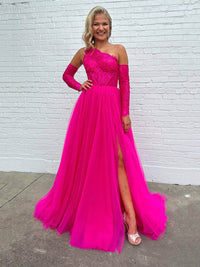 Robe de soirée à paillettes noires, robe de soirée de luxe en dentelle brodée, fentes latérales, robe de soirée de remise de diplôme pour femmes