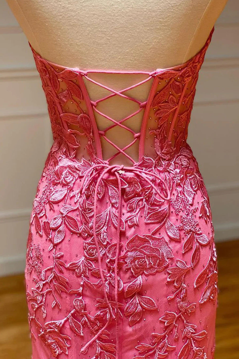 Mermaid Prom Dress Sweetheart Long Evening Dress with Appliques Ms250913