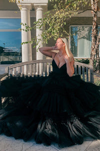 Abito da sera con spacco Ruffle, scollo a cuore, applicazioni in pizzo, corsetto, abito formale per festa di prom Ms2504114