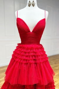 Abito da sera con spacco Ruffle, scollo a cuore, applicazioni in pizzo, corsetto, abito formale per festa di prom Ms2504114