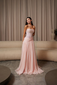 Abito da cerimonia azzurro cielo con corsetto in pizzo, scollo a cuore, abito di compleanno in chiffon a balze, abiti da laurea per adolescenti