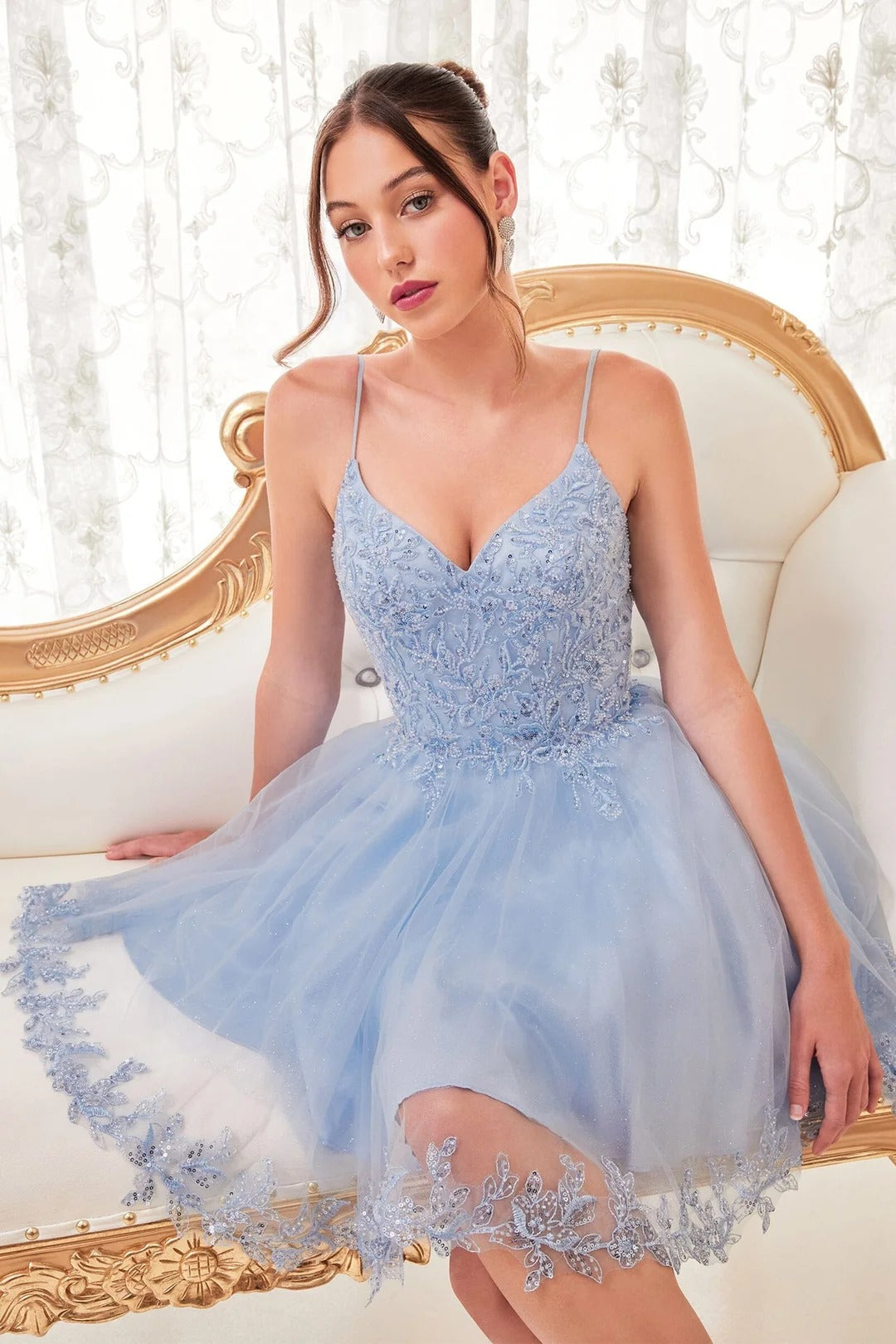 Vestidos de regreso a casa con lentejuelas brillantes 2025 para adolescentes, vestidos cortos con hombros descubiertos, de encaje en capas, vestidos de fiesta de cóctel