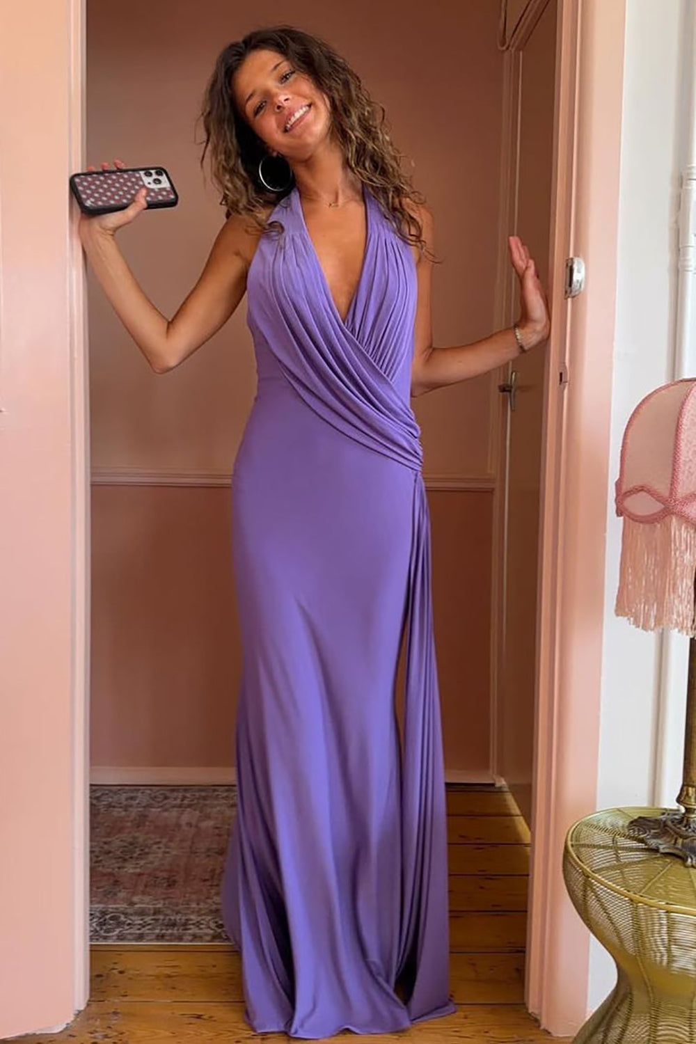 Einschultriges Pailletten-Ballkleid mit Schlitz Glitzer Langes Meerjungfrauen-Abendkleid Partykleid
