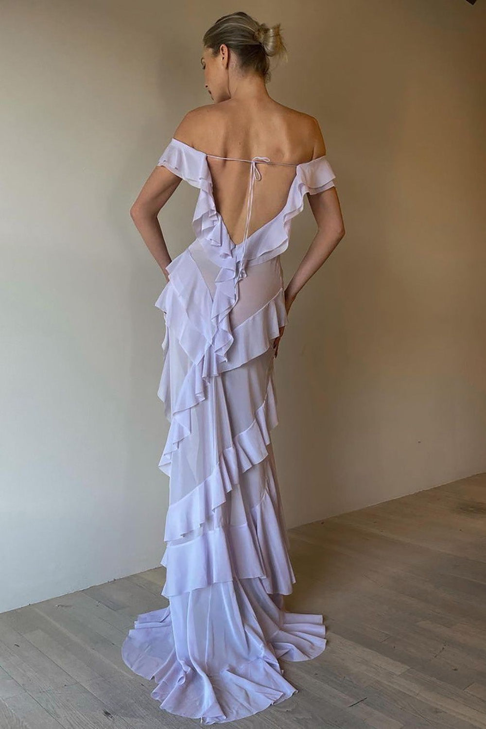 Elegantes grünes Ballkleid mit Rüschen und Rundhalsausschnitt für Damen, formelle Anlässe, Partykleid, Abendkleid