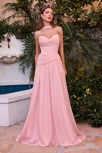 Red Pleated Chiffon Evening Dress Sweetheart A Line Wedding Party Dress Ms2512053