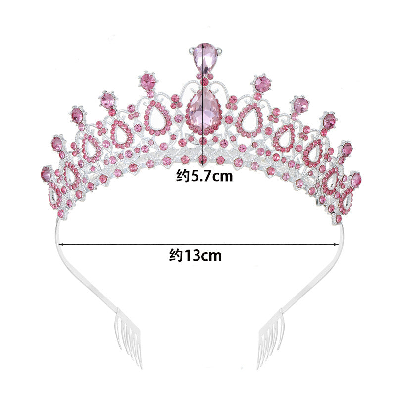 Baroque Queen Large Crystal Crowns For Bridal Women Girls Wedding Tiaras Diadem Comb Princess Party Hair Dress Jewelry Ms26032471