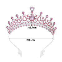 Baroque Queen Large Crystal Crowns For Bridal Women Girls Wedding Tiaras Diadem Comb Princess Party Hair Dress Jewelry Ms26032471