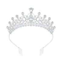 Baroque Queen Large Crystal Crowns For Bridal Women Girls Wedding Tiaras Diadem Comb Princess Party Hair Dress Jewelry Ms26032471