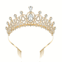 Baroque Queen Large Crystal Crowns For Bridal Women Girls Wedding Tiaras Diadem Comb Princess Party Hair Dress Jewelry Ms26032471