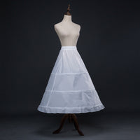 Petticoat 3-Hoops Long Crinoline Skirt Underskirt Crinoline Ball Gown Petticoats Flower Dress Accessories Ms2603201