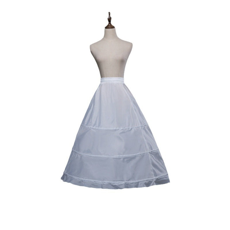 Petticoat 3-Hoops Long Crinoline Skirt Underskirt Crinoline Ball Gown Petticoats Flower Dress Accessories Ms2603201
