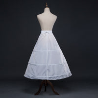 Petticoat 3-Hoops Long Crinoline Skirt Underskirt Crinoline Ball Gown Petticoats Flower Dress Accessories Ms2603201