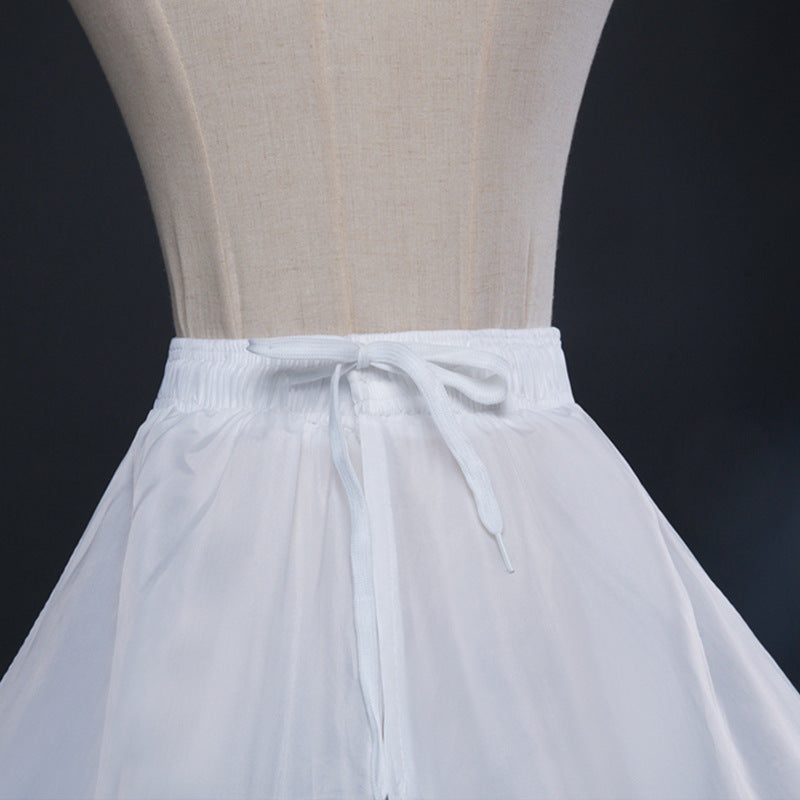 Women Crinoline Petticoat A-line 6 Hoop Skirt Slips Long Underskirt for Wedding Petticoats Ball Gown Ms2603302