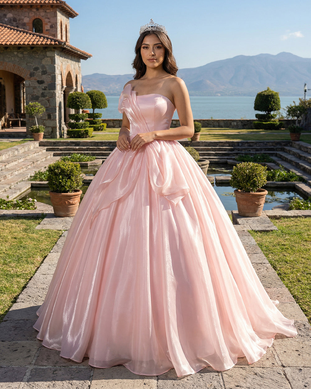 Robe de Quinceanera en forme de cœur pour femme, robe de bal, bretelles spaghetti, dentelle, appliques, robes Sweet 16 pour adolescentes